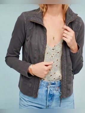 Anthropologie Marrakech Zip Jacket Women’s Size Small